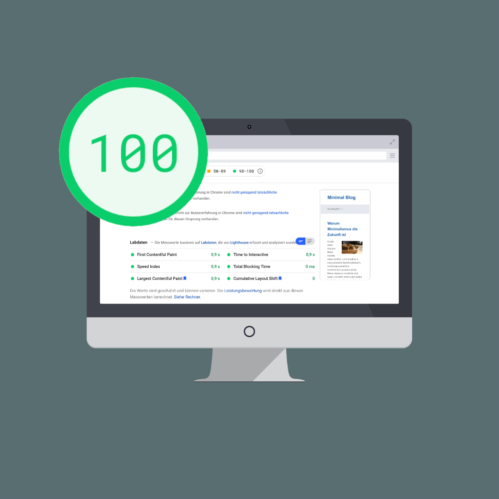 100 Punkte bei Google Pagespeed